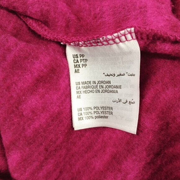 NWT KAREN SCOTT Sports Fleece Hiking Sweatshirt Double Petite Fuchsia Pullover - Picture 11 of 11